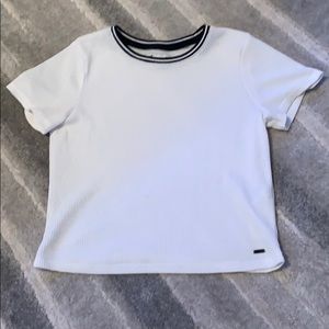 White Hollister short sleeve shirt